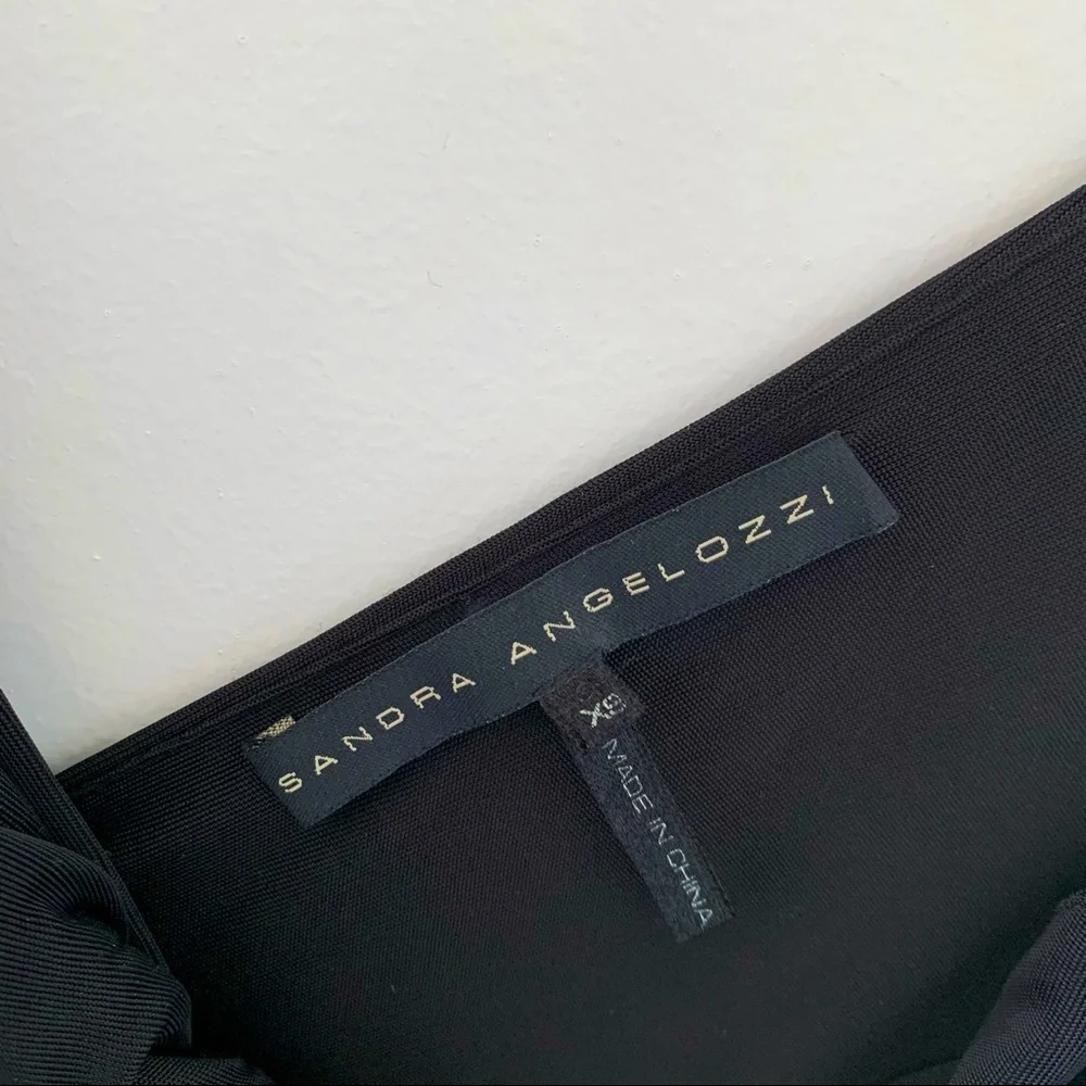 *SOLD* Sandra Angelozzi elegant black midi dress - Picture 9 of 9